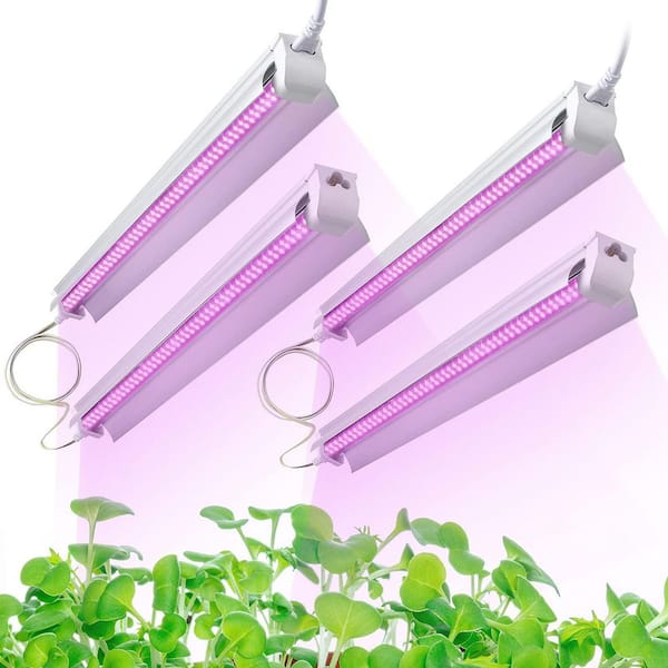 4-Pack LED Grow Light for Indoor Plants, Full Spectrum 180W, Super Bright T8 4ft Plant Light for Greenhouse