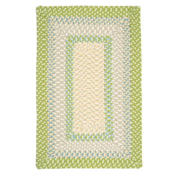 Home Decorators Collection Blithe Lime 2 ft. x 4 ft. Braided Area Rug
