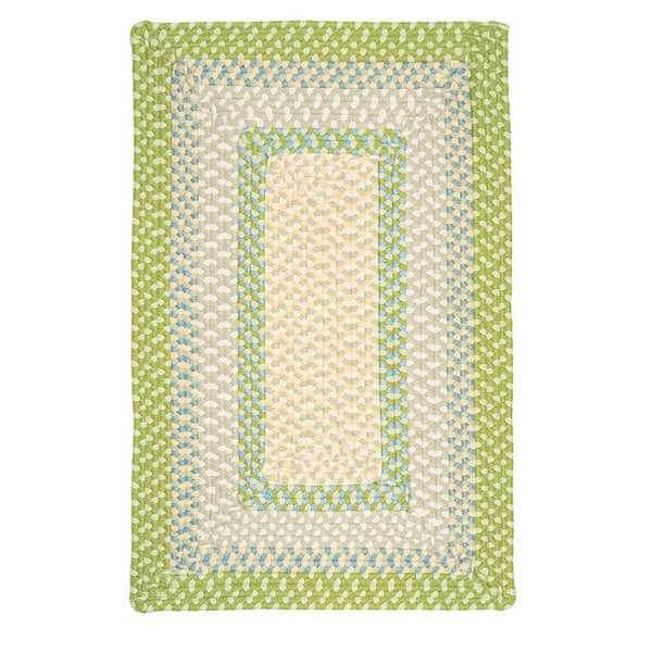 Home Decorators Collection Blithe Lime  Doormat 3 ft. x 5 ft. Rectangle Braided Area Rug