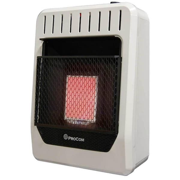 ProCom Heating Dual Fuel Ventless Infrared Plaque Gas Heater - 10,000 BTU