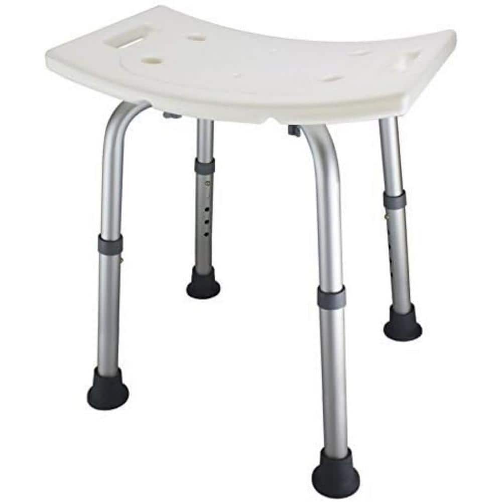 12.5 in. to 18 in. Shower Chair Adjustable Lightweight Shower Bench for Eld