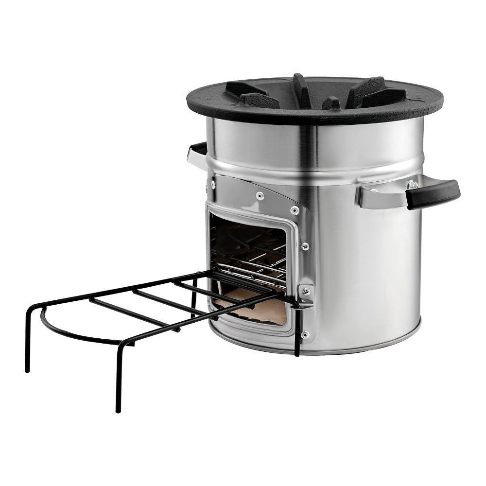 Metal Outdoor Camping Rocket Stove,Grill, Wood Burning Portable Rocket Stove with Carrying Bag Single Door, Burn Wood price history on PriceWatchPro