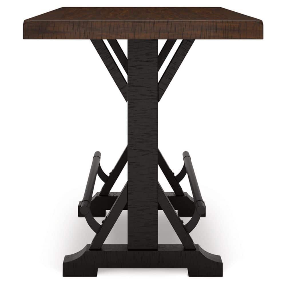 Valebeck 60" Brown and White Reclaimed Wood Counter Height Dining Table