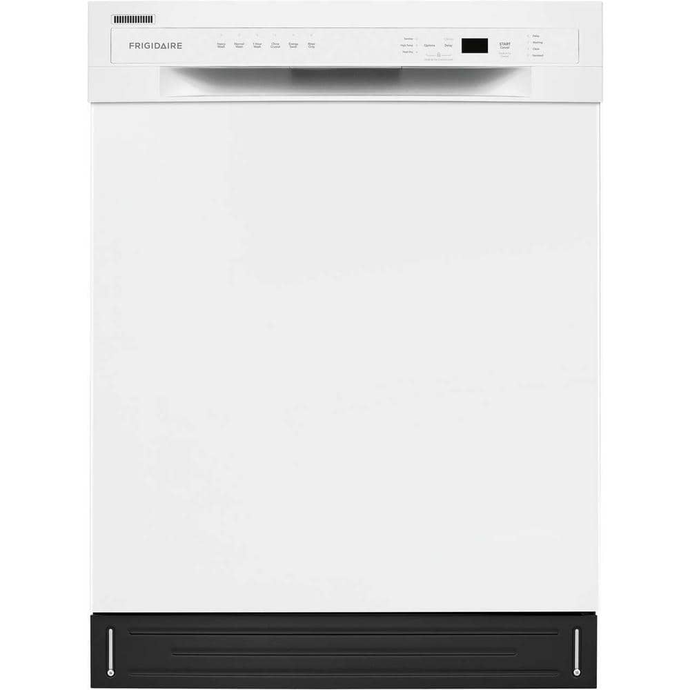 24 in. White Front Control Tall Tub Dishwasher with Stainless Steel Tub, 52 dBA