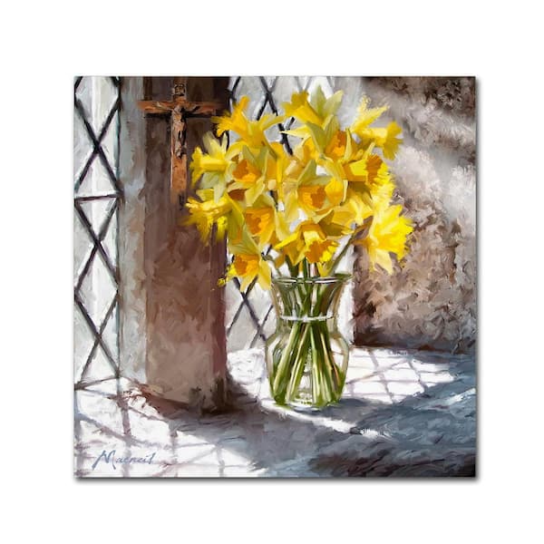 Trademark Fine Art 35 in. x 35 in. "Church Window" by The Macneil Studio Printed Canvas Wall Art