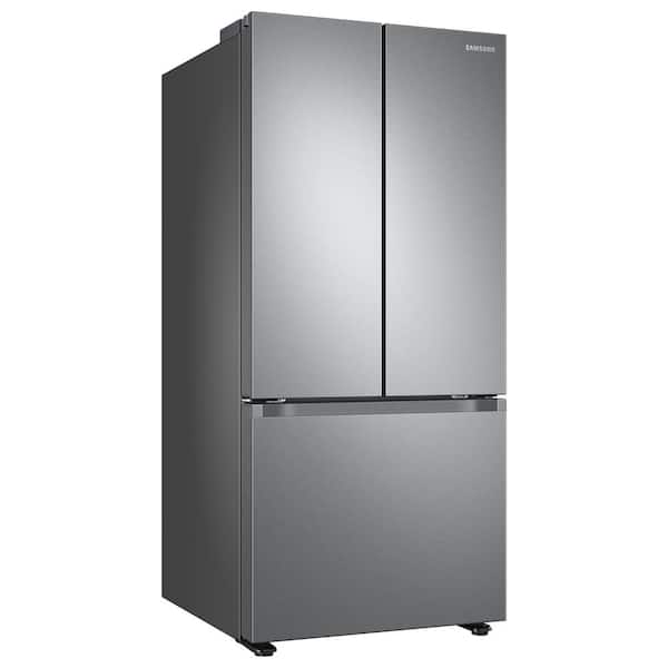Samsung 22 Cu. ft. Smart 3-Door French Door Refrigerator in Stainless Steel