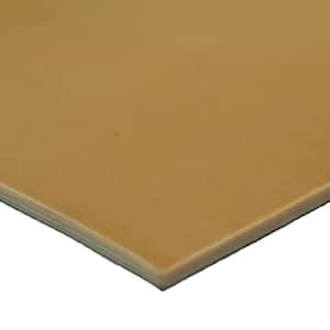 4 in. Width x 4 in. Length x 1/16 in. Thick Tan Pure Gum Rubber 40A (5-Pack)