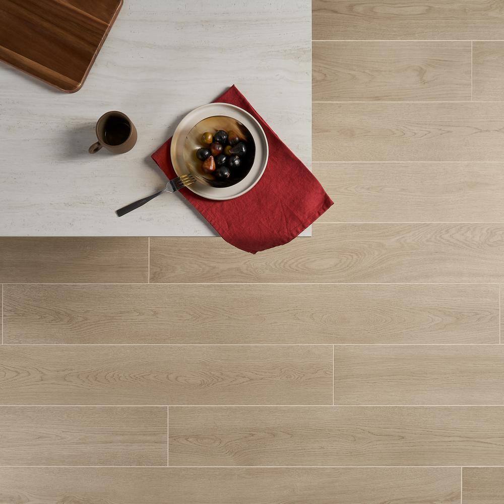 Ash Large Format Matte Porcelain Wood Look Tile