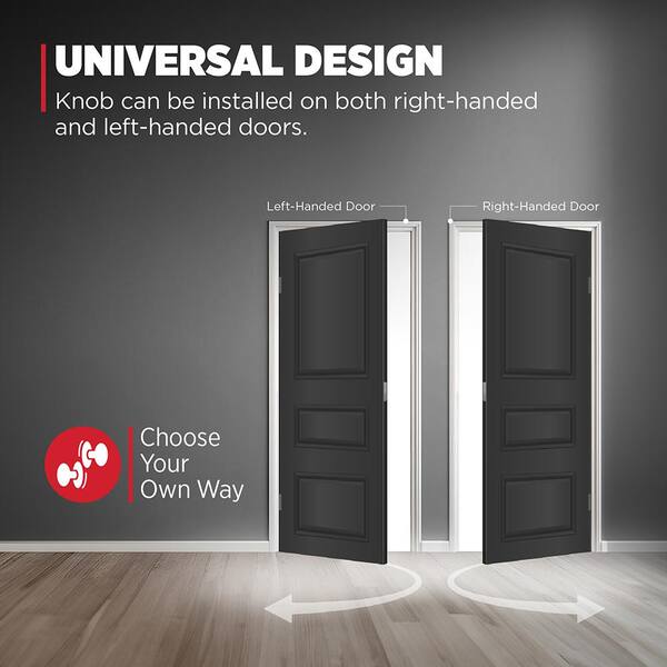 Kwikset Cove Satin Nickel Privacy Knob Right or Left Handed Kwikset Cove Satin Nickel Privacy Knob Right or Left Handed