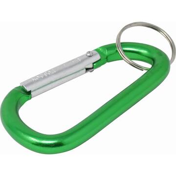 Large Metal Carabiner with Key Ring