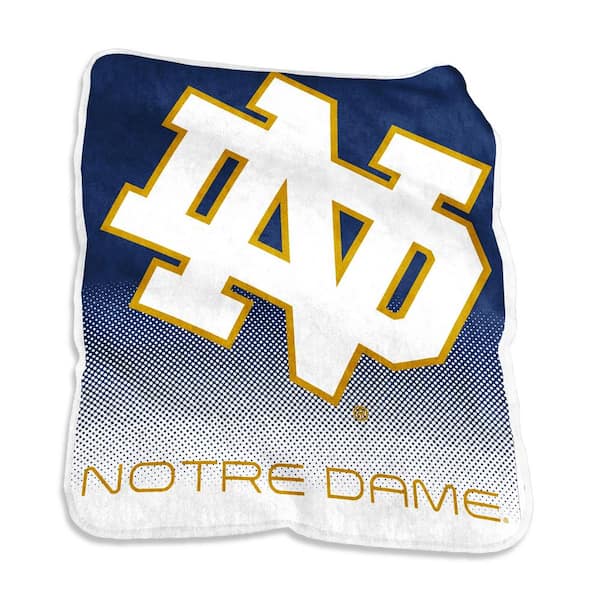 logobrands Nortre Dame Multi-Colored Raschel Throw