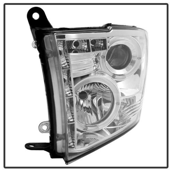 Dodge Ram 1500 09-16 / Ram 2500/3500 10-16 Projector Headlights - Halogen  Model Only - LED Halo - Chrome -