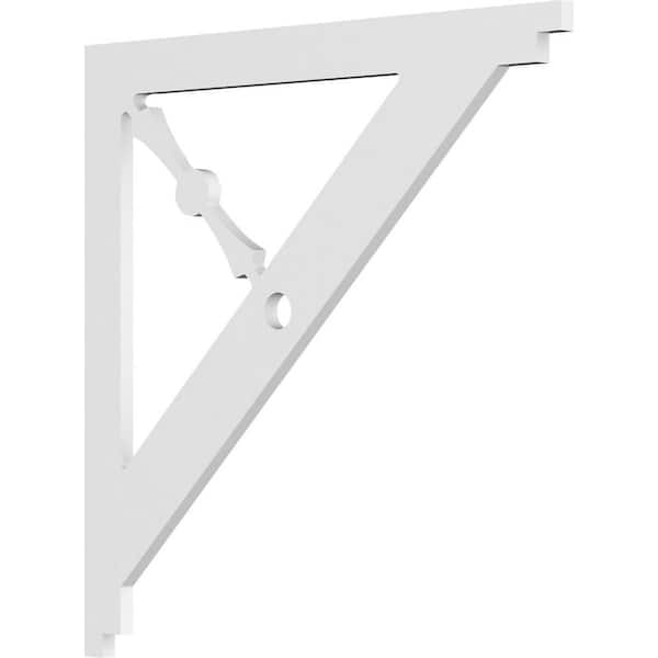 Ekena Millwork 5/8 in. W x 18 in. H x 18 in. D PVC Cena Bracket