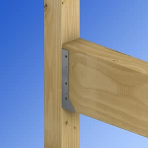 HUC Galvanized Face-Mount Concealed-Flange Joist Hanger for 4x10 Nominal Lumber