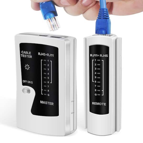 Lukyamzn Network Cable Tester for RJ11 and RJ45 Cat5 Cat6 Cat7 UTP/Shielded Cables