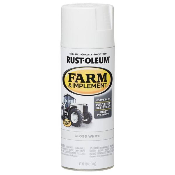 RustOleum 12 oz. Farm Equipment Gloss White Enamel Spray Paint (6Pack) 280132