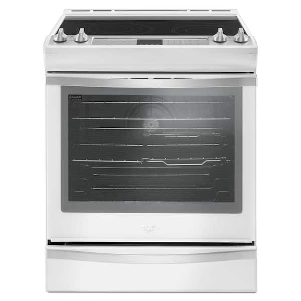 Whirlpool 6.4 cu. ft. Slide-In Electric Range with True Convection in White Ice
