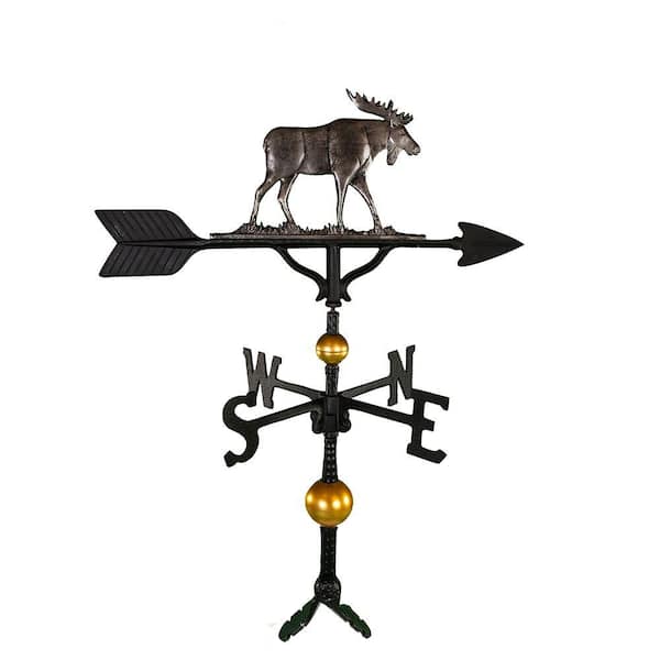 Montague Metal Products 32 in. Deluxe Swedish Iron Moose Weathervane