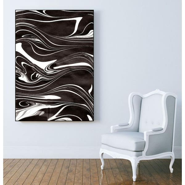 Unbranded 30 in. x 40 in. "Yinyang I" by Alicia Ludwig Framed Wall Art