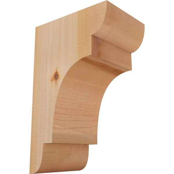 Ekena Millwork 5-1/2 in. x 8 in. x 12 in. Western Red Cedar New Brighton Smooth Corbel