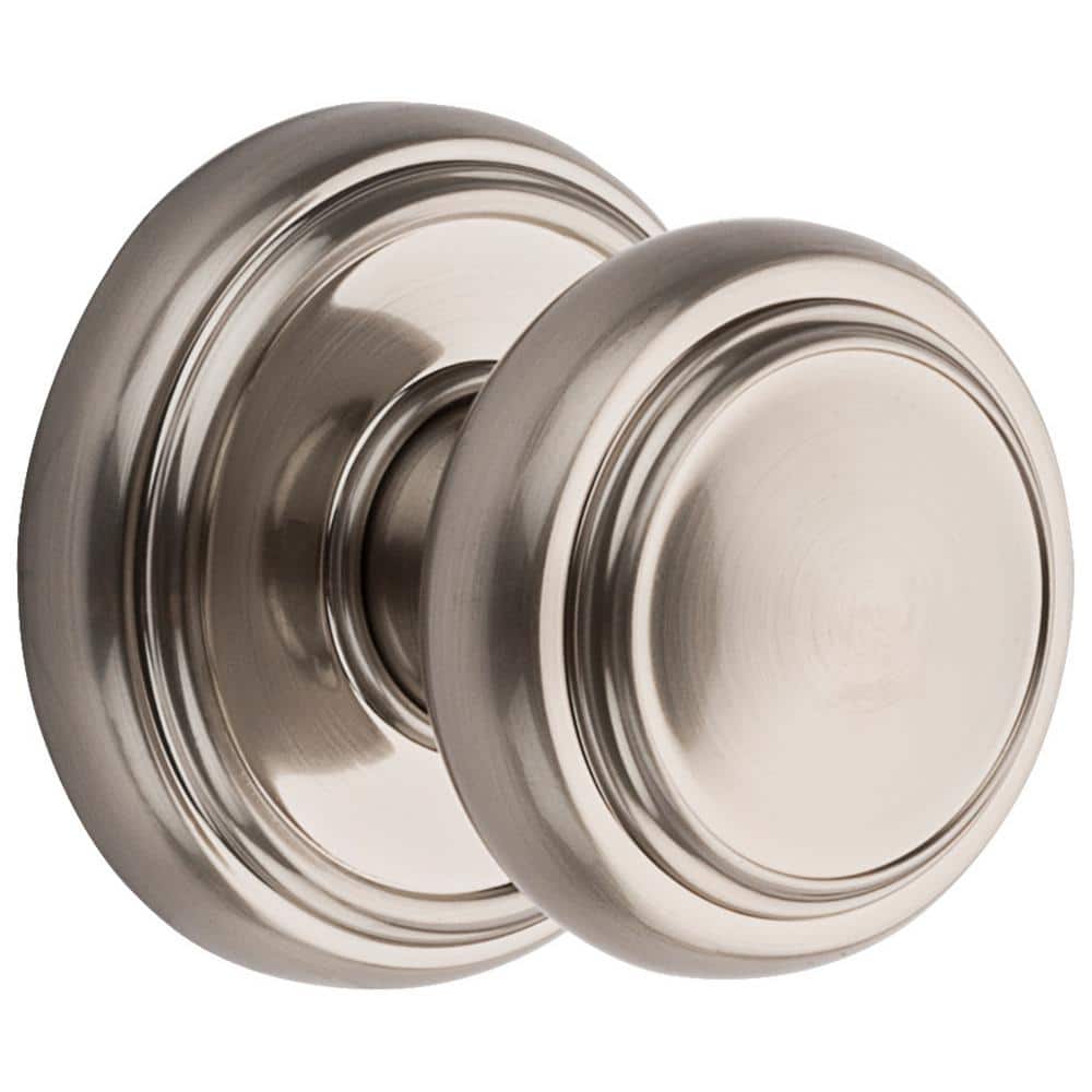 Baldwin Prestige Alcott Satin Nickel Hall/Closet Door Knob 352ATK