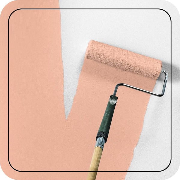 1 gal. #220A-3 Sweet Apricot Flat EcoMix Plant-Based Interior Paint & Primer