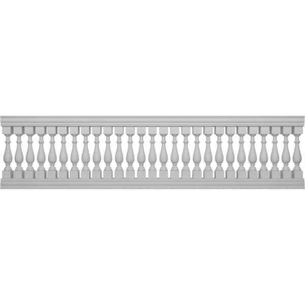 Ekena Millwork Fiberthane Traditional Balustrade 156 in. L x 41 in. H Fiberglass Railing Kit