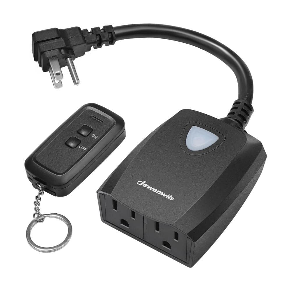 15A Weatherproof Outdoor Remote Control Outlet, Expandable Plug Light Switch, 7 Inch Extension Cord, ETL Listed price history on PriceWatchPro