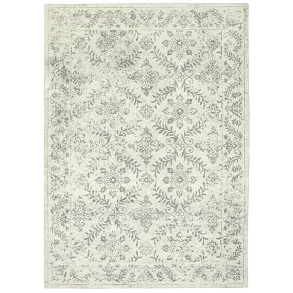 MILLERTON HOME Maeva Gray 8 ft. x 10 ft. Bordered Transitional Area Rug