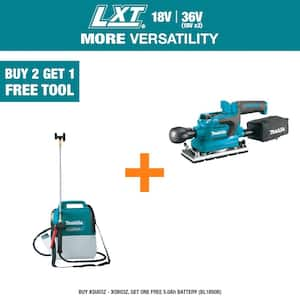 18V LXT Lithium-Ion Cordless 1.3 Gallon Sprayer (Tool Only) w/ 18V LXT Lithium-Ion Brushless 1/3 Sheet Finishing Sander