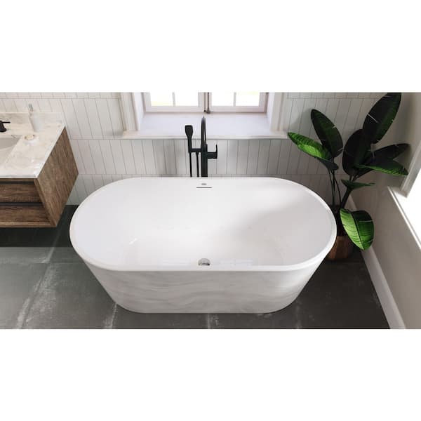 Jacuzzi CELESTE 70 in. x 32 in. Soaking Bathtub Chromatherapy with