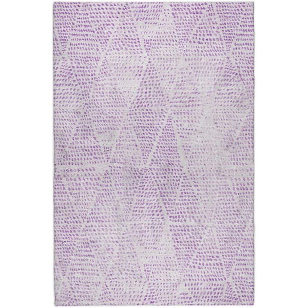 Dream Shag Premium Machine Washable Abstract ADS591 Purple 9 ft. x 12 ft. Area Rug