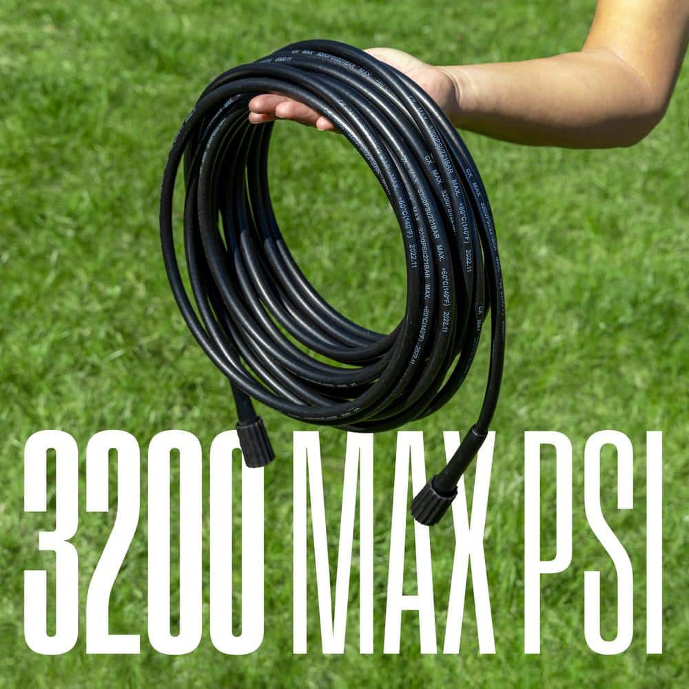 Westinghouse 50 ft Black PVC Pressure Washer Hose - 3600 PSI