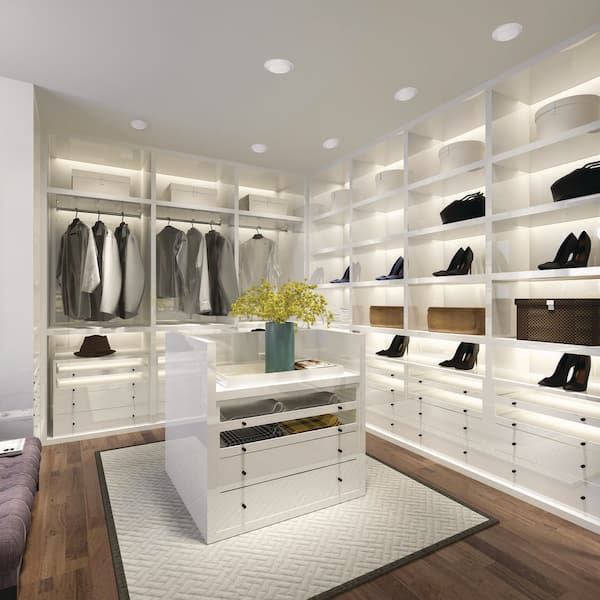 8.39 in. 1-Light White Selectable LED Flush Mount With Motion Sensor