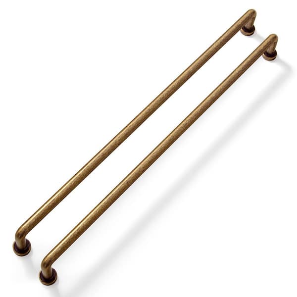 12-Pack 10 in. (256mm) Modern Brushed Bronze Zinc Alloy Cabinet Bar Pulls