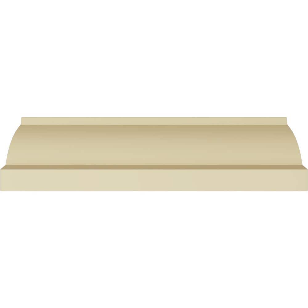 Primed White Polyurethane Geometric Crown Moulding Sample
