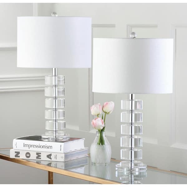 Frances 25 in. Clear Table Lamp (Set of 2)