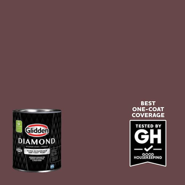 Glidden Diamond 1 qt. PPG1054-7 Chocolate Eclair Eggshell Interior Paint with Primer