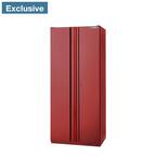 Heavy Duty Welded 20-Gauge Steel Freestanding Garage Cabinet in Red (36 in. W x 81 in. H x 24 in. D)