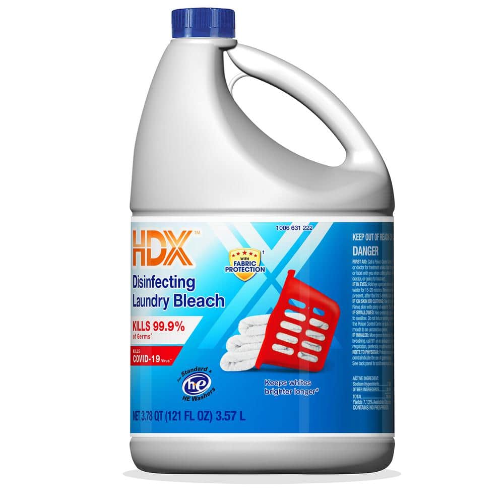 HDX 121 oz. Laundry Disinfecting Bleach 23268948401 - The Home Depot
