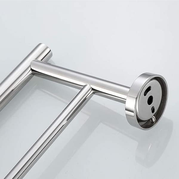 1-Pack 23.6 in. Wall Mounted Towel Bar in Chrome