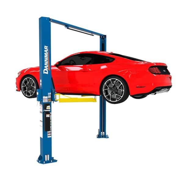 Dannmar D2-10A Asymmetric Two-Post Car Lift 10,000 lb. Capacity with 220V Power Unit Included
