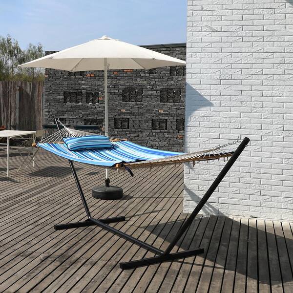 VEIKOUS 12 ft. Hammock with Stand for Outdoor, 2-Person