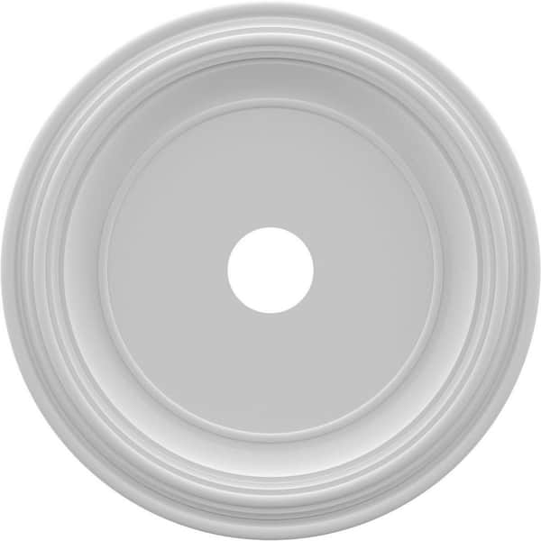 22" O.D. x 3-1/2" I.D. x 1-1/2" P Traditional Thermoformed PVC Ceiling Medallion (Fits Canopies up to 13-1/2 in.)