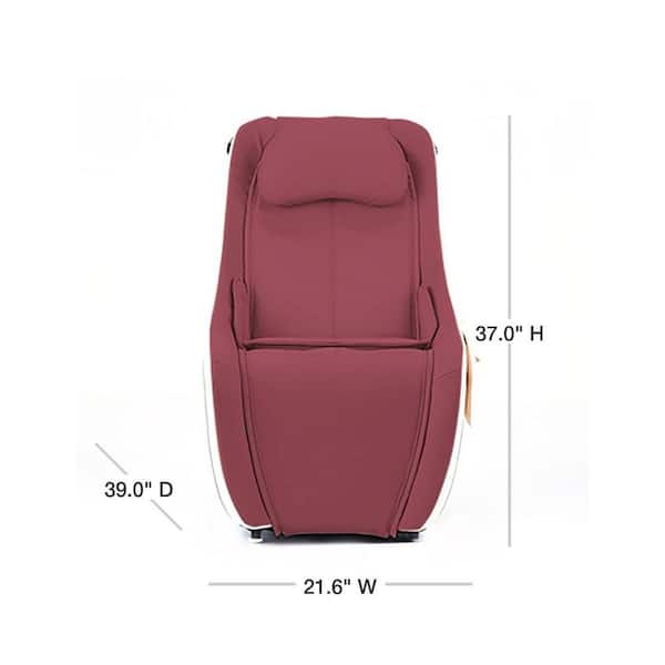 Synca Wellness Track The Wine Chair SL - CirC Synthetic Heated Home Massage CirC Leather Depot