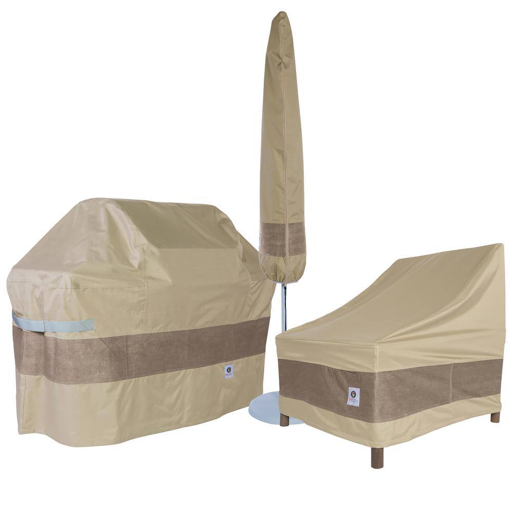 Tan Polyester Waterproof 50 Inch Square Fire Pit Cover