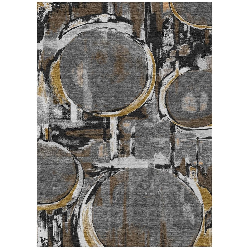 Chantille Machine Washable Indoor/Outdoor Abstract ACN2615 Gray 3 ft. x 5 ft. Area Rug price history on PriceWatchPro