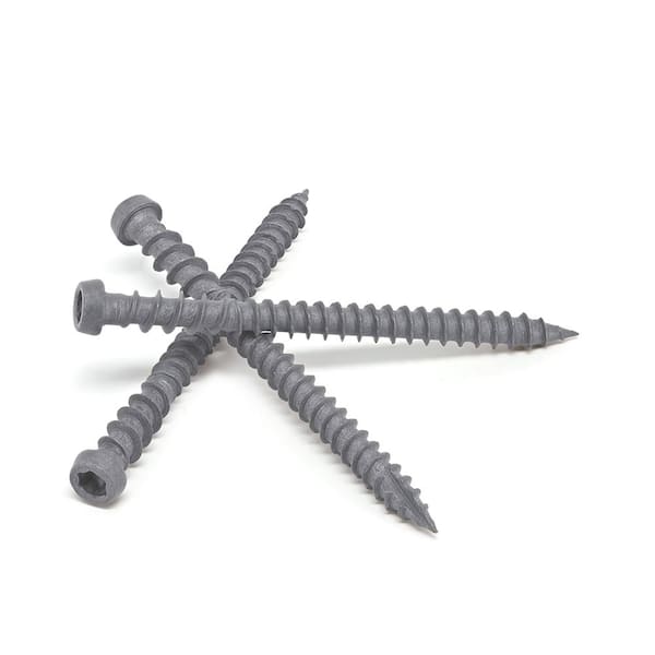 #10 2-1/2 in. Gray Star Pan-Head Composite Deck Screws (5 lbs. / 371-Piece)