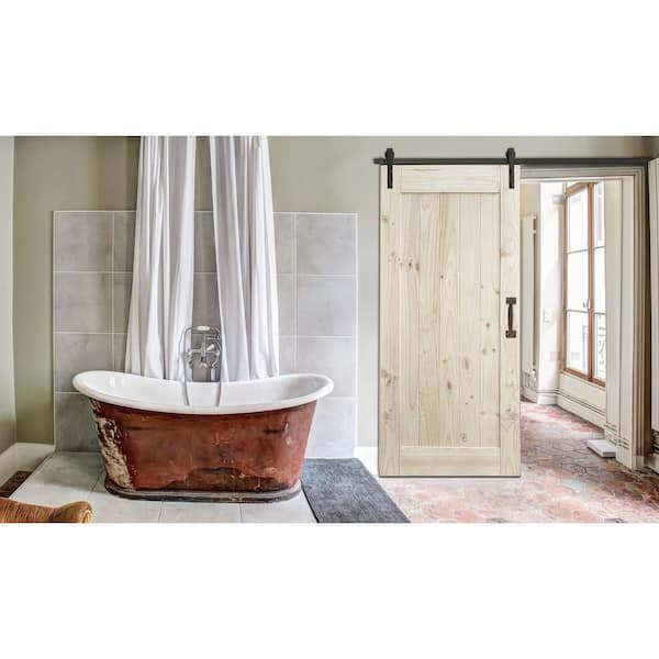6-1/2 in. Bronze Barn Door Hardware Square Pull Handle