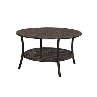 Round Outdoor Coffee Tables Patio, Small Round Pink Dotted Dorothy Outdoor Coffee Table